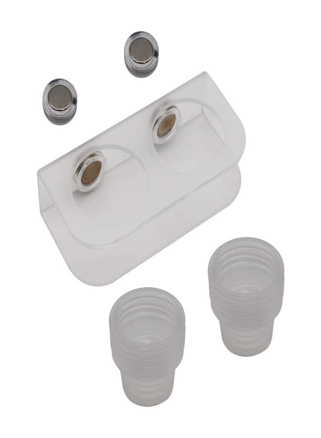 Abustle pig Magnetic Reptile Feeding Cups, Acrylic Gecko Feeding Ledge with 10 pcs Food Cups,Reptile Food and Water Dish Bowl for Geckos,Chameleon,Corn Snake,Iguana (F-2) - Image 1